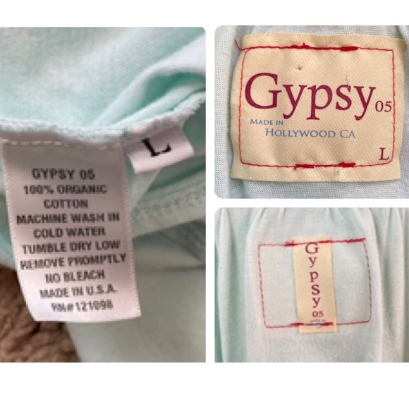 Gypsy 05 Y2K Made in Hollywood Green Sleeveless Goddess Maxi Dress in Size Large - Picture 10 of 16